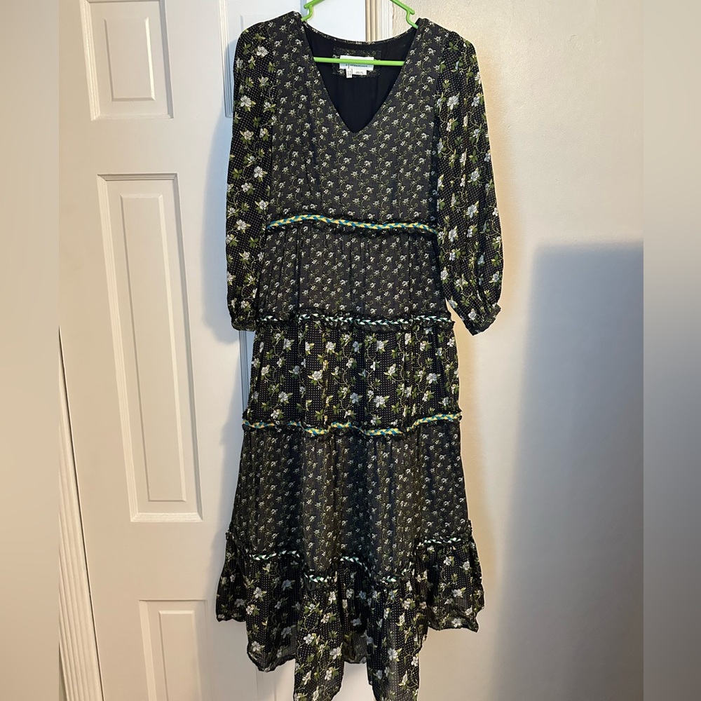 Anthropologie Karoline Tiered Midi
